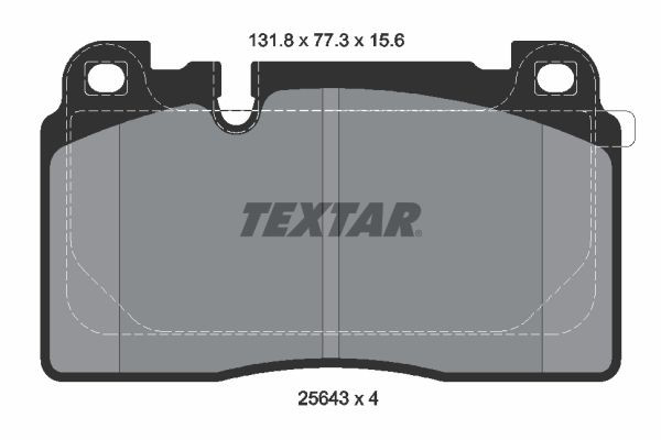 2564302 Textar Колодки передние