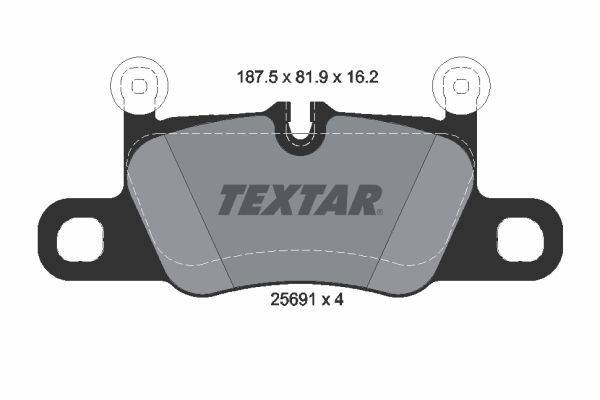 2569101 Textar Колодки тормозные дисковые комплект