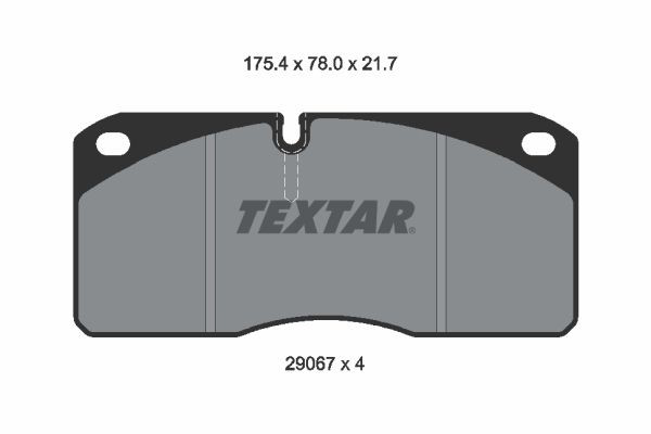 Купить 2906705 Textar Колодки тормозные