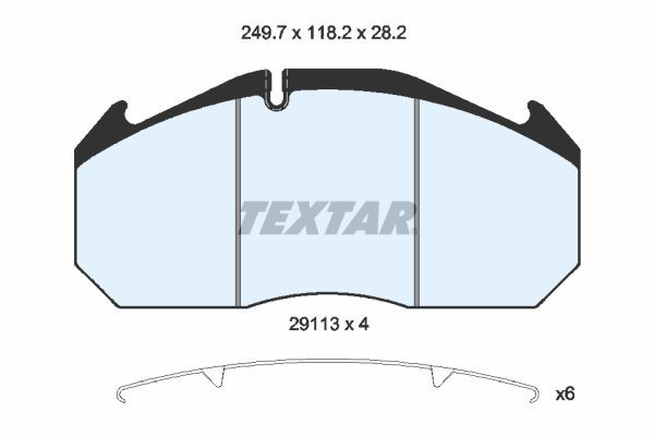 Купить 2911303 Textar Колодки тормозные