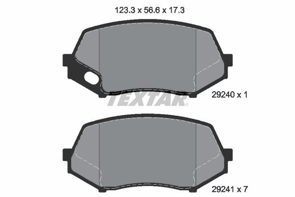 2924001 Textar Колодки передние