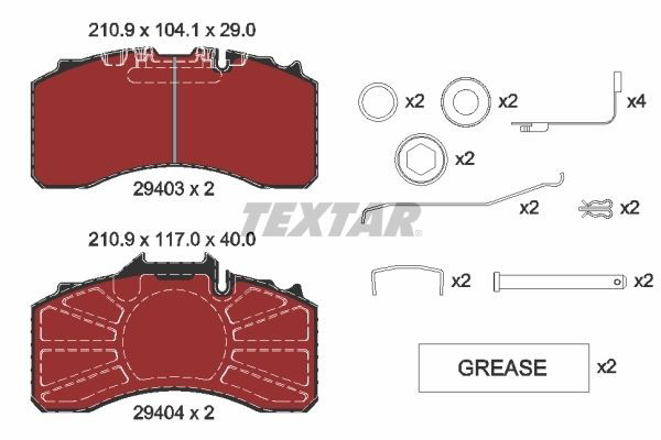  Textar 2940301 цена, от 197.24 USD