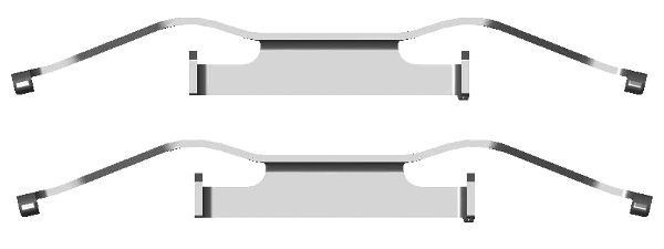 Пружинная защелка суппорта LX0439 Polcar