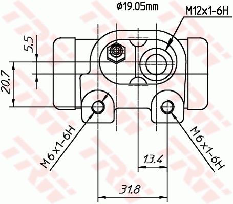 Купить BWD307T TRW Цилиндр тормозной колесный