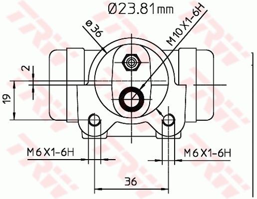 Цилиндр тормозной колесный BWK224 Lucas