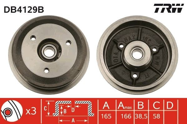 Тормозной барабан 194900 Maxgear