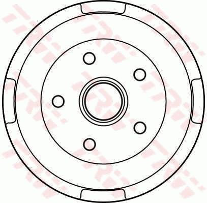 Барабан тормозной задний TRW DB4132 цена, от 34.60 USD