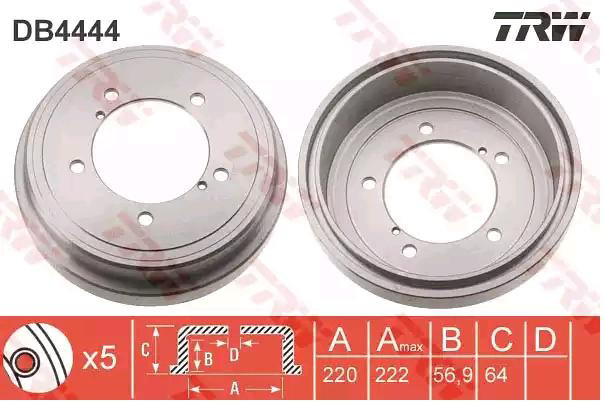 Тормозной барабан DB4444 TRW
