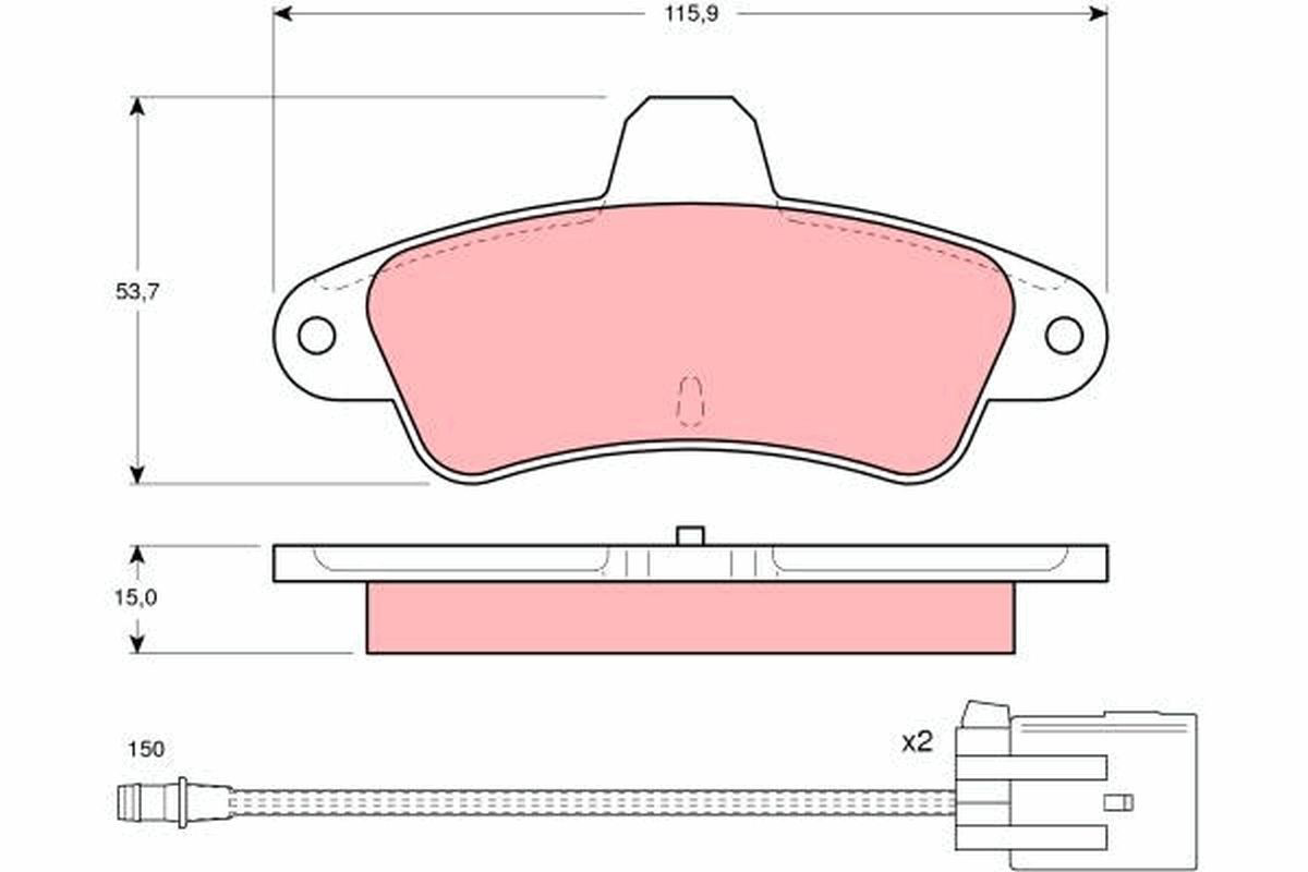 Колодки тормозные дисковые комплект на Ford Mondeo II BFP