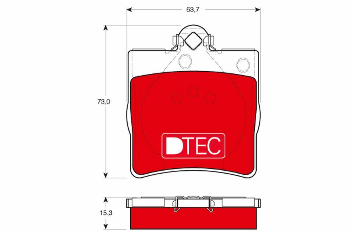 GDB1335DTE TRW Колодки тормозные дисковые комплект
