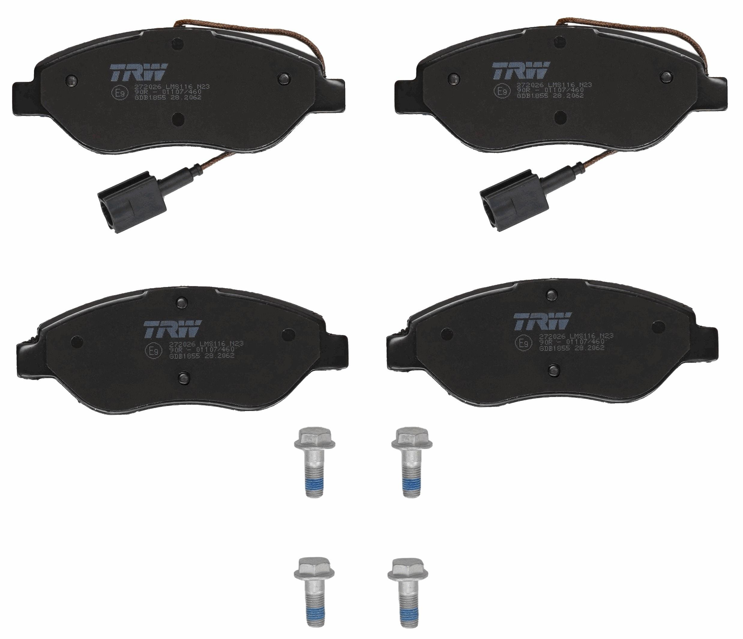 Колодки TRW GDB1855 цена, от 37.78 USD