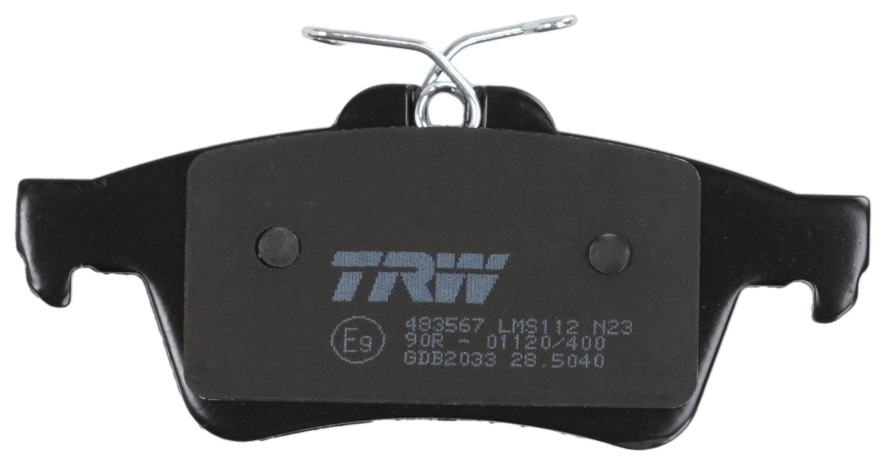 GDB2033 TRW Колодки тормозные дисковые комплект