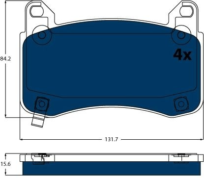 Колодки передние на Tesla Model Y  