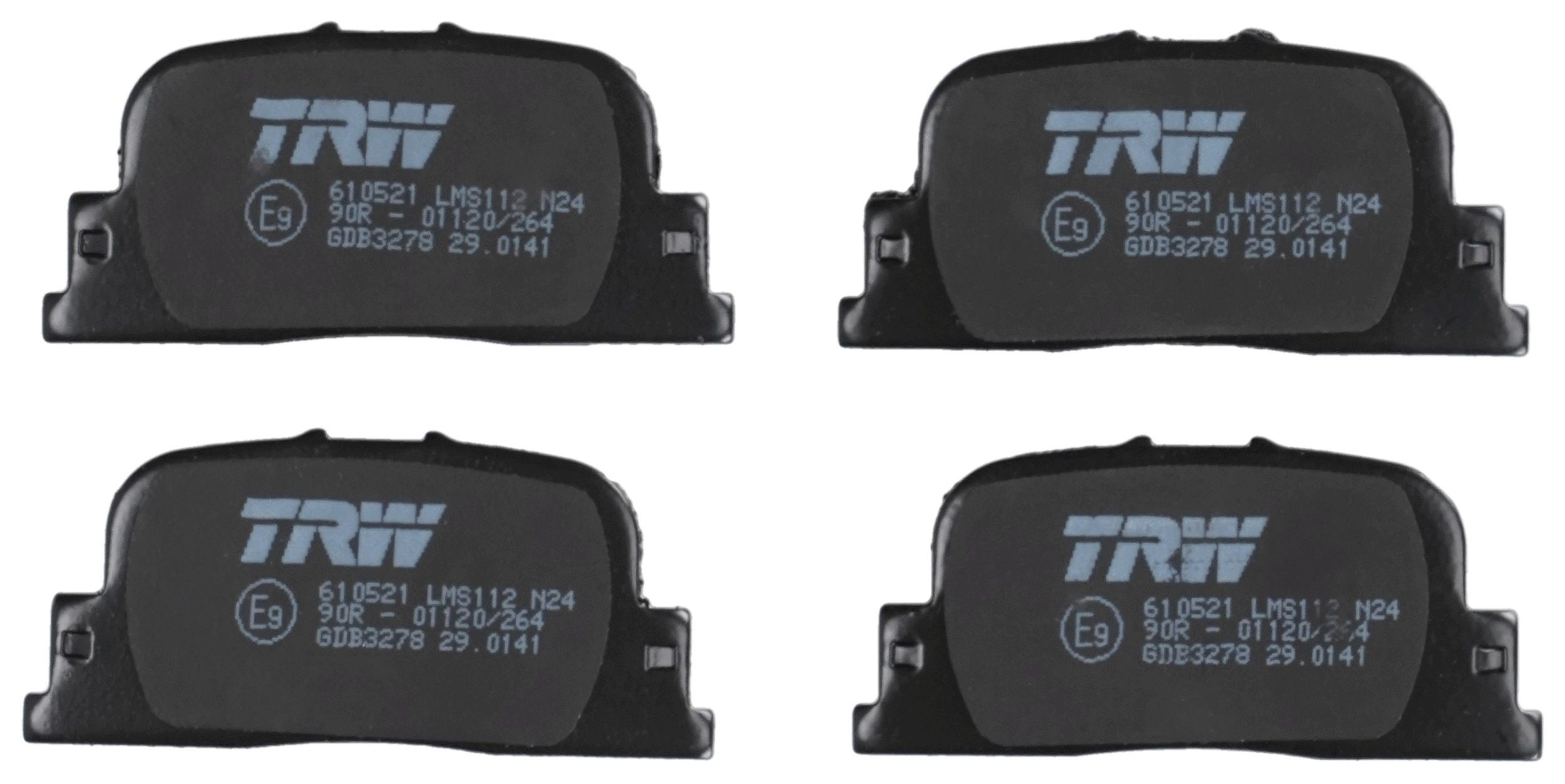 Задние тормозные колодки GDB3278 TRW
