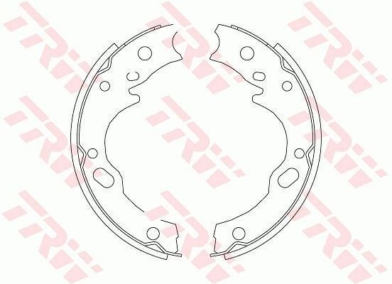 Тормозные колодки ручника на Mitsubishi Canter VI FE5, FE6