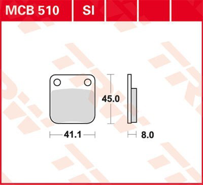MCB510 TRW Колодки передние
