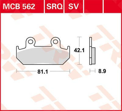 MCB562 TRW Колодки передние