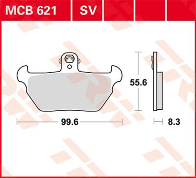 MCB621 TRW Колодки передние