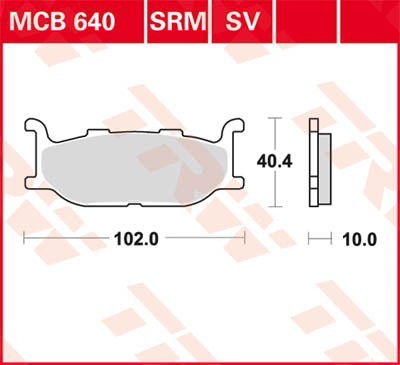 MCB640 TRW Колодки передние