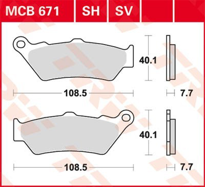  TRW MCB671SH цена, от 32.72 USD