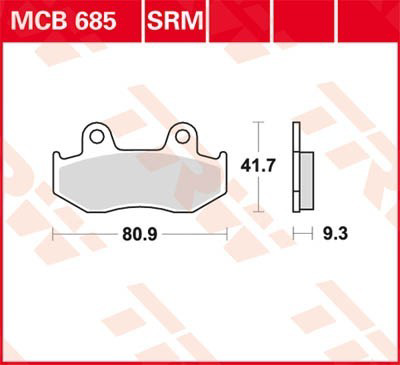 Колодки TRW MCB685 цена, от 29.19 USD