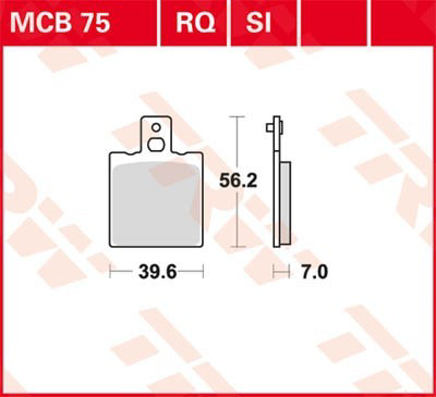 MCB75 TRW Колодки передние