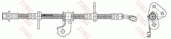 Шланг тормозной передний, левый TRW PHD140 цена, от 18.25 USD