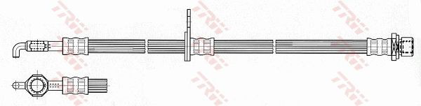 Шланг тормозной задний, правый TRW PHD534 цена, от 25.91 USD