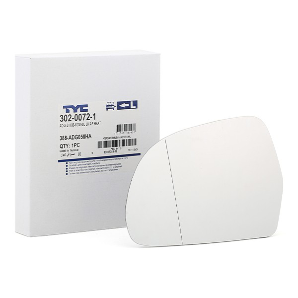Зеркальный элемент водительского зеркала TYC 30200721 цена, от 11.48 USD
