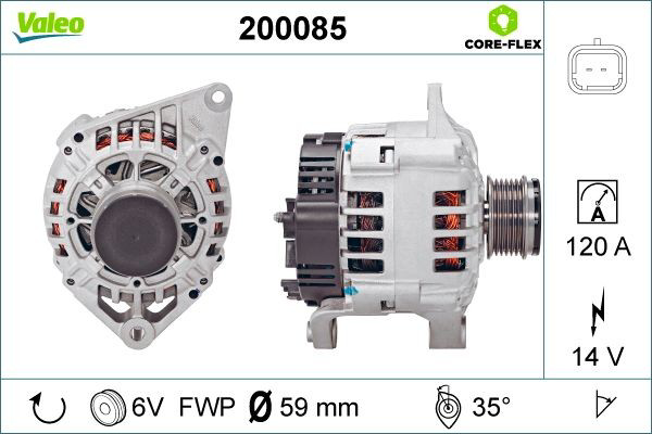 Генератор автомобиля VALEO 200085