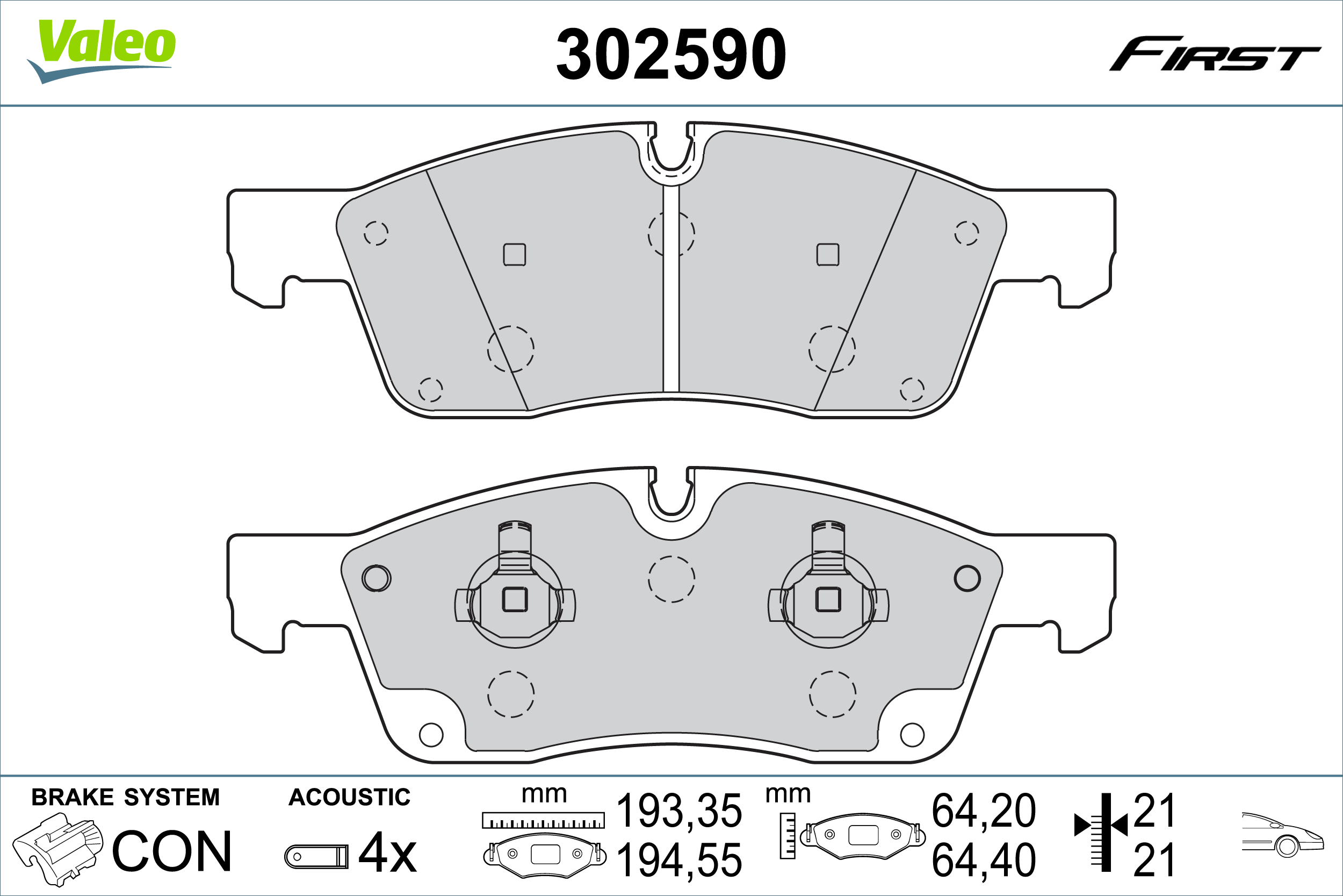Колодки VALEO 302590 цена, от 59.45 USD