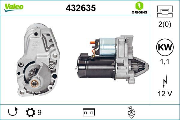 Стартер VALEO 432635 цена, от 69.94 USD