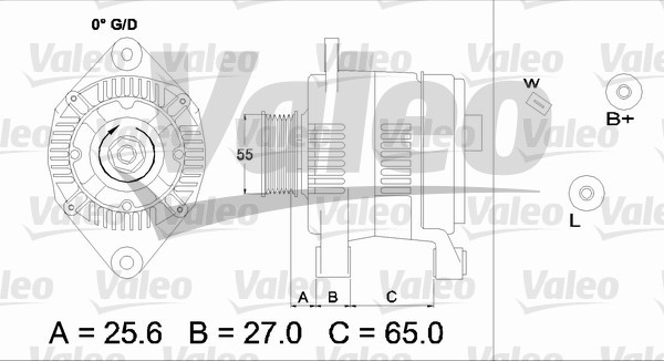 Автомобильный генератор VALEO 436706 цена, от 129.32 USD