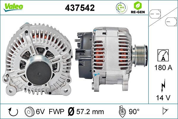 Автомобильный генератор VALEO 437542 цена, от 171.05 USD
