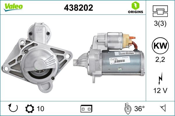 Стартер 438202 VALEO