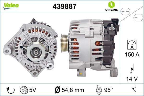 Генератор автомобиля VALEO 439887