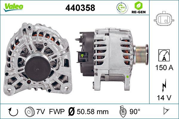 Купить 440358 VALEO Генератор