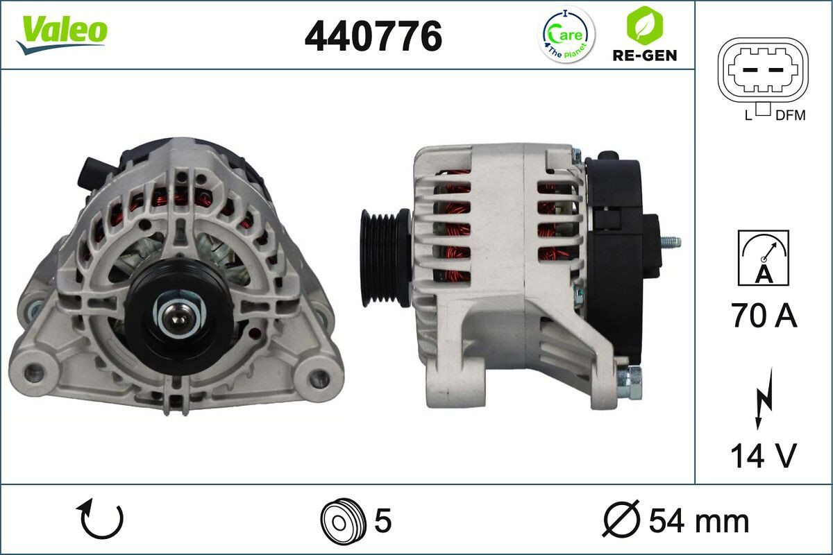 Автомобильный генератор VALEO 440776 цена, от 61.87 USD