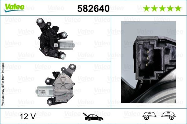 582640 VALEO Мотор заднего стеклоочистителя