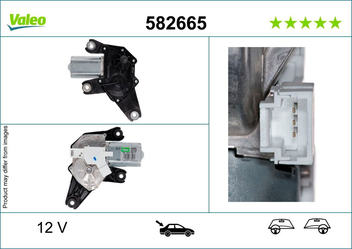 582665 VALEO Мотор заднего стеклоочистителя