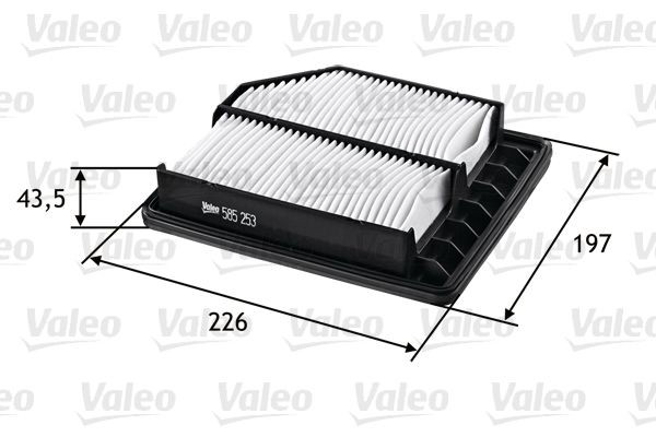 585253 VALEO Воздушный фильтр двигателя