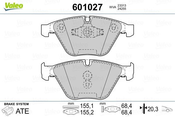 Колодки VALEO 601027 цена, от 57.91 USD