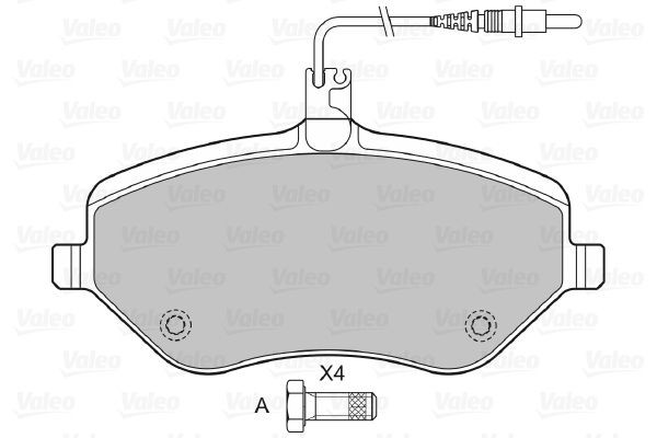 Колодки передние на Peugeot 205 I 741A, C