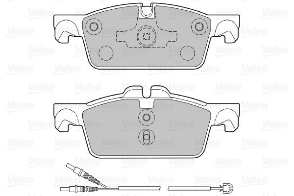 Передние тормозные колодки 601289 VALEO