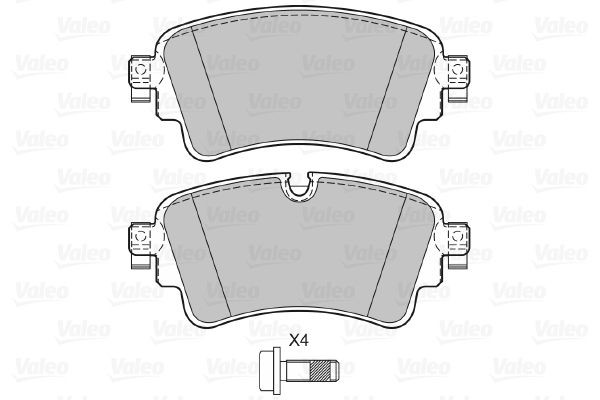 Купить 601497 VALEO Колодки тормозные задние, дисковые