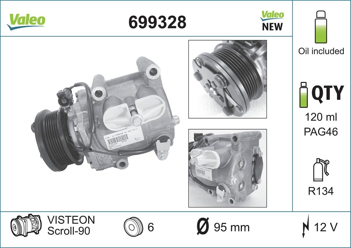  Компрессор кондиционера Ford Mondeo 3