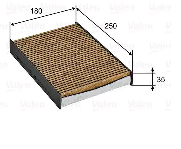Воздушный фильтр салона VALEO 701032