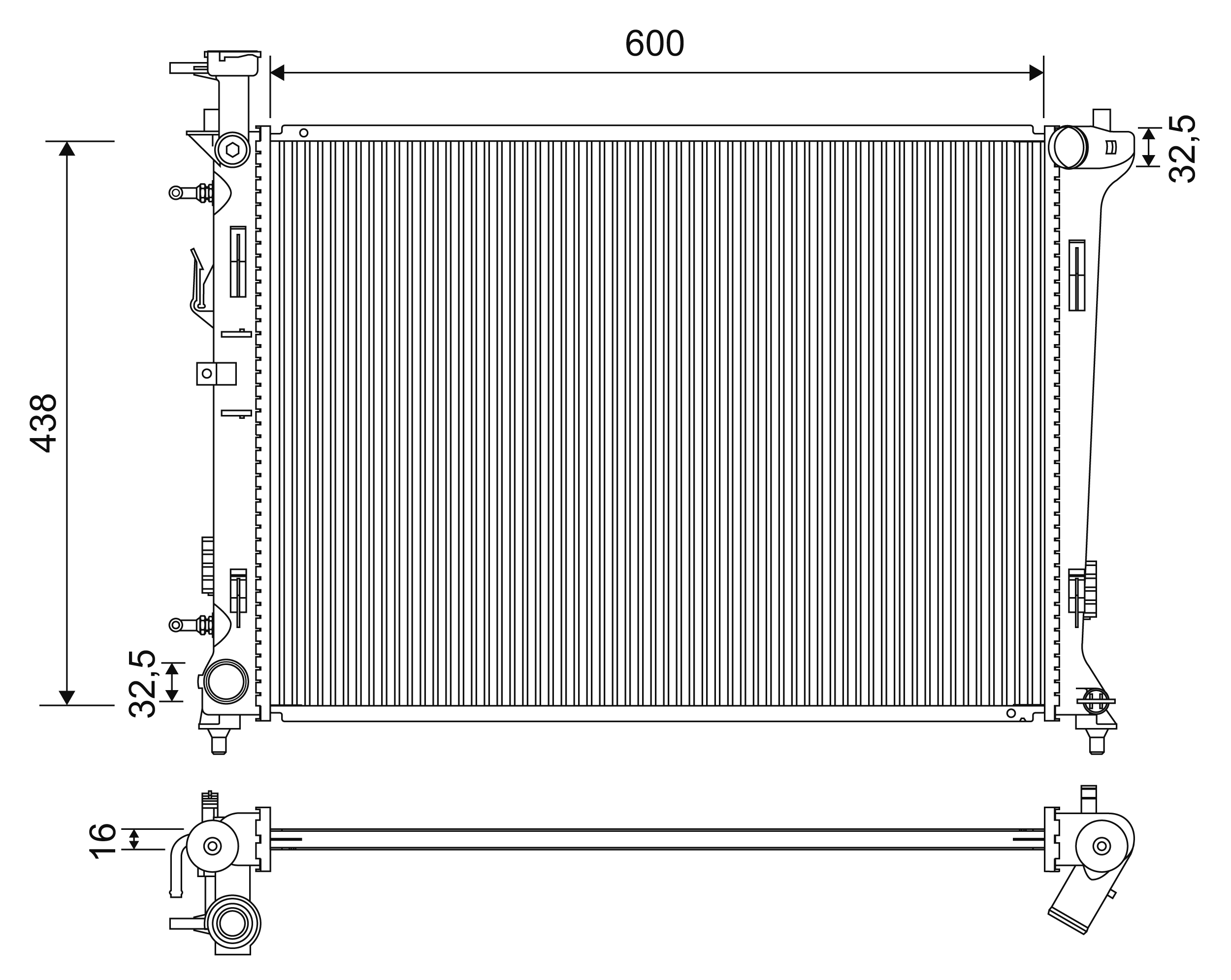 Купить 253101M150 Hyundai/Kia Радиатор водяной