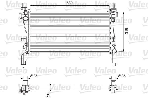 701718 VALEO Радиатор основной