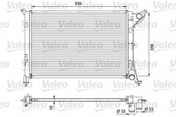 701730 VALEO Радиатор основной